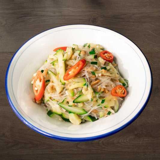 Braised Hairy Melon with Dried Shrimp, Egg & Vermicelli