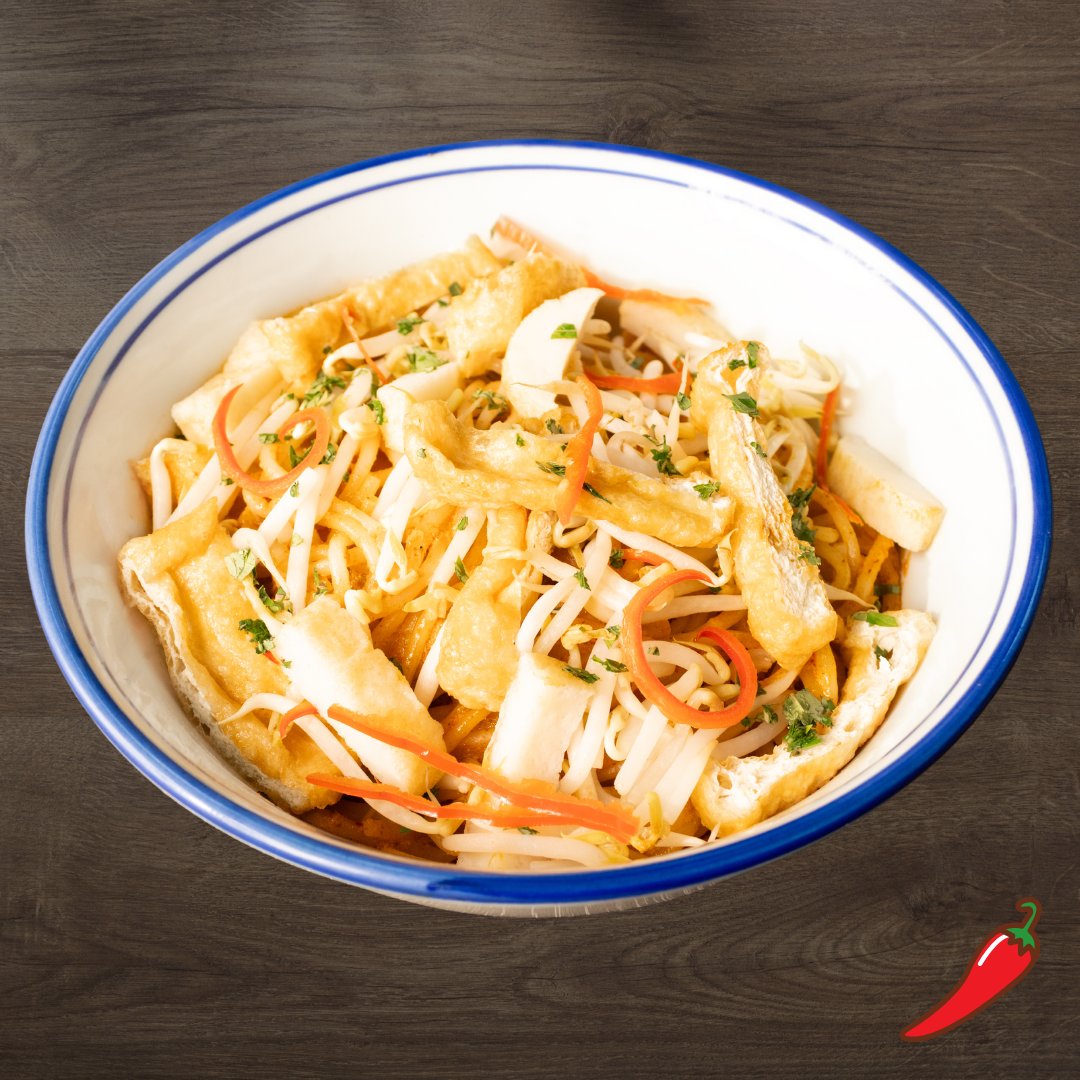 Dry Laksa Thick Bee Hoon with Fishcake & Vegetables