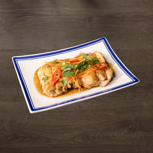 Hainanese Steamed Chicken with Sesame Low Sodium Soy Sauce