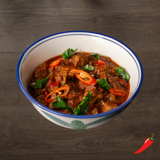 Slow Cooked Beef Masek Merah with Tomato