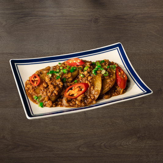 Mom’s Stir-Fried Potato with Minced Chicken