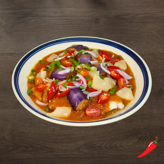 Nonya Assam Barramundi with Pineapple, Longbean & Eggplant