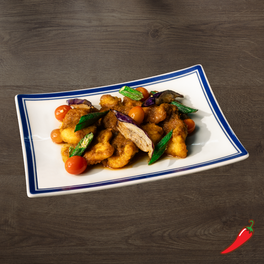Nonya Assam Fish Fillet with Eggplant & Okra