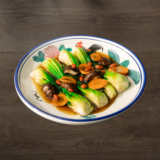 Shanghai Greens & Shitake Mushroom with Low Sodium Oyster Sauce