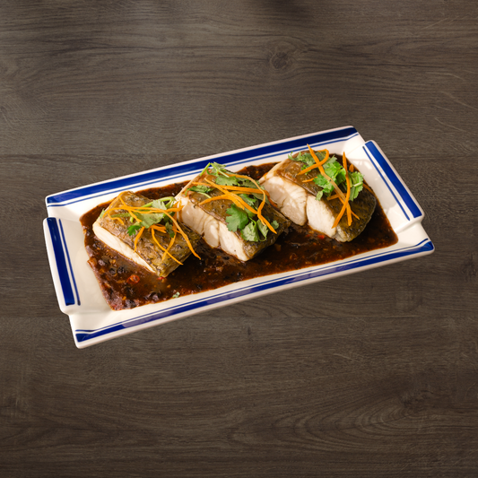 Steamed Local Farmed Barramundi with Black Bean Sauce