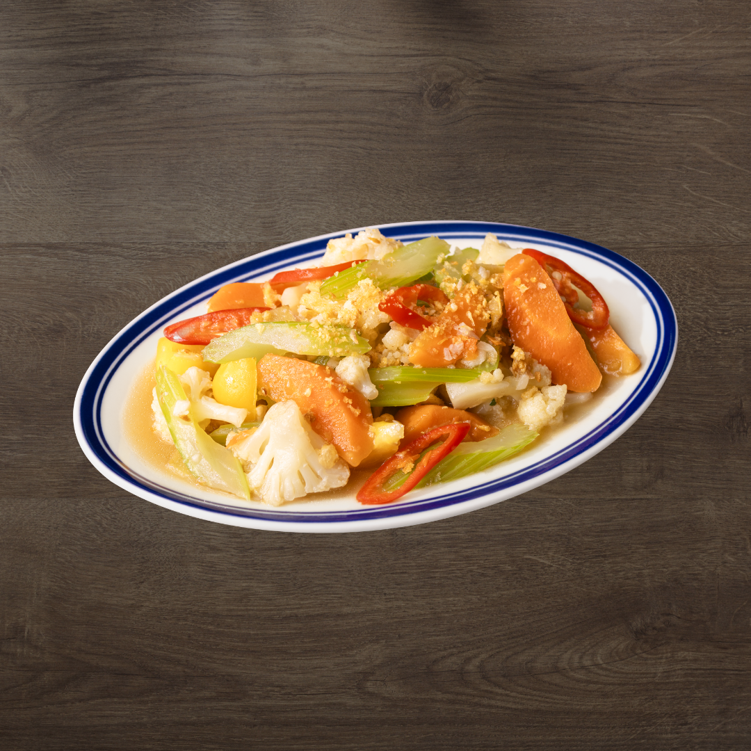 Stir-Fried Cauliflower, Celery and Carrot