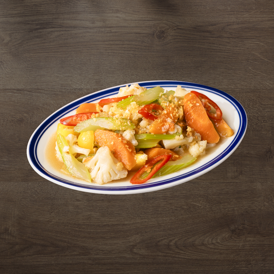 Stir-Fried Cauliflower, Celery and Carrot