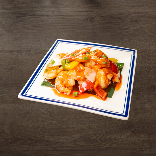 Sweet & Sour Prawn with Onion & Bell Peppers