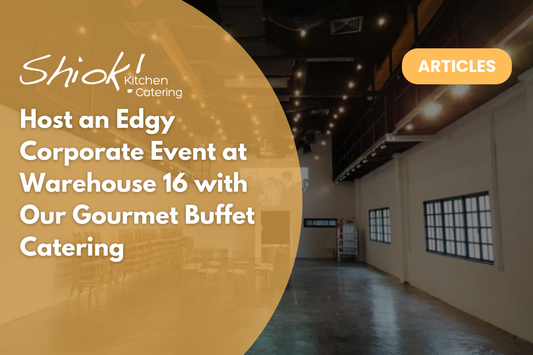 Host an Edgy Corporate Event at Warehouse 16 with Our Gourmet Buffet Catering