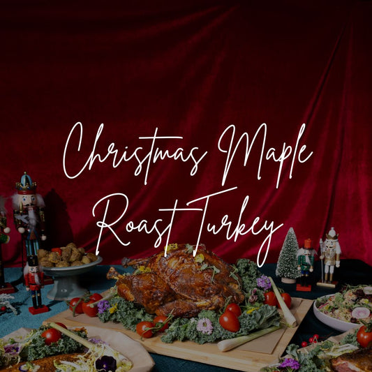 Christmas Maple Roast Turkey with Woodland Mushroom & Chestnut Farce (4.5KG +/-)