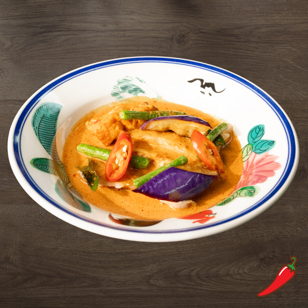 Singapore Curry Barramundi with Tofu Puffed & Vegetable