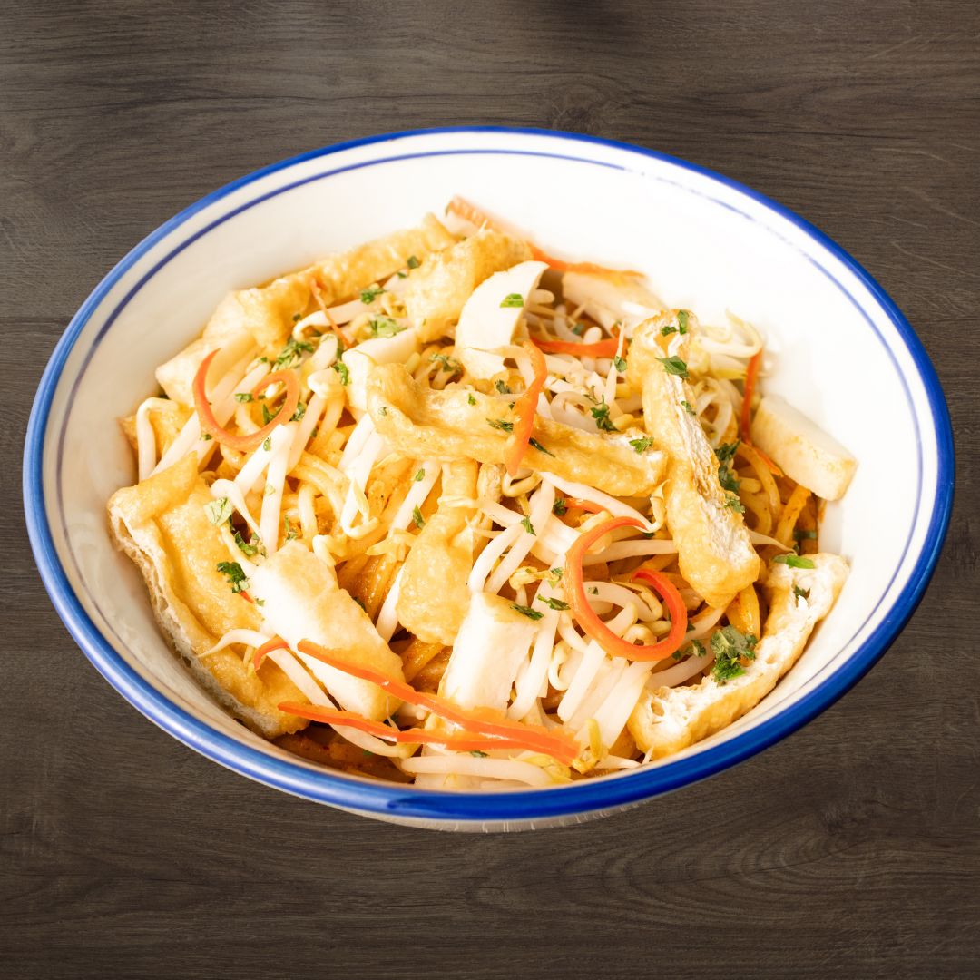 Dry Laksa Thick Bee Hoon with Fishcake & Vegetables