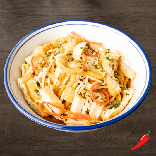 Dry Laksa Thick Bee Hoon with Fishcake & Vegetables