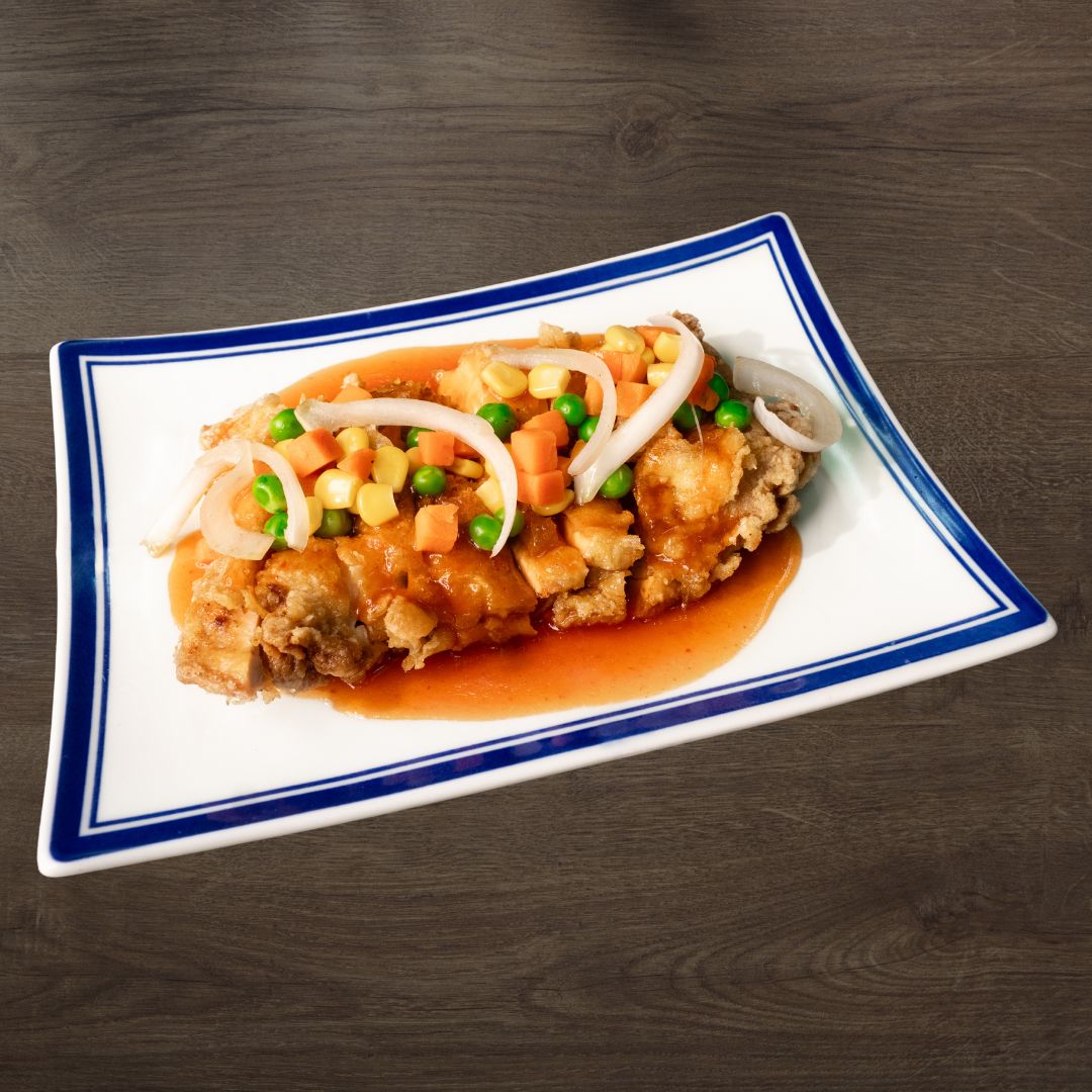 Hainanese Chicken Chop with Tomato Sauce