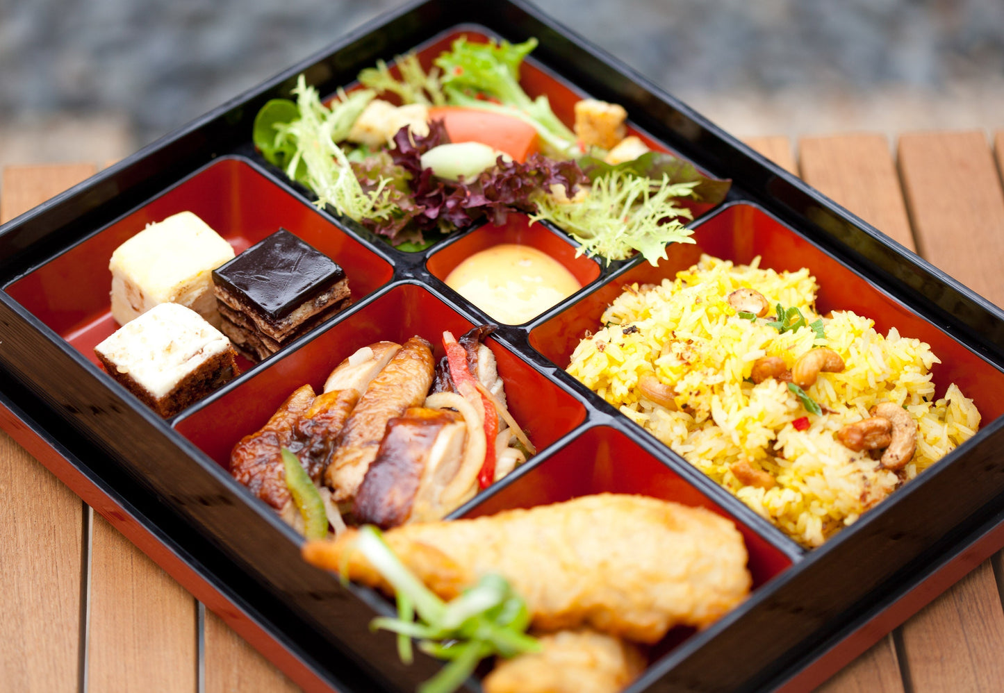 Lacquered Bento - Singapore Selections Menu B