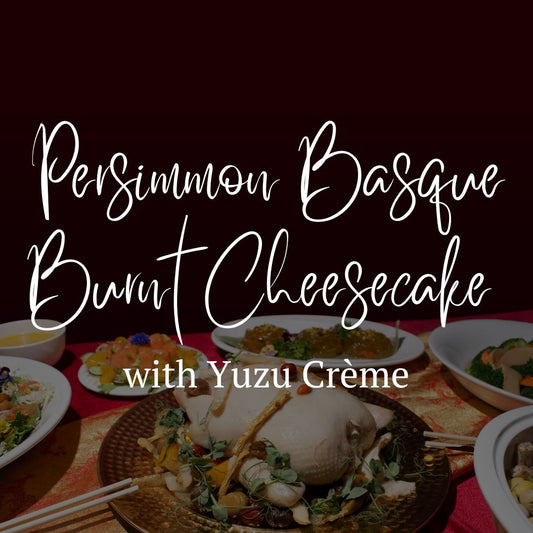 Persimmon Basque Burnt Cheesecake with Yuzu Crème (6 inch)