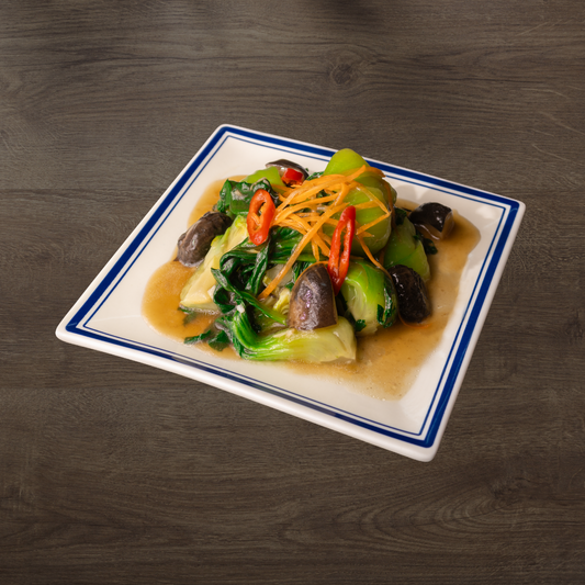 Shanghai Greens & Shitake Mushroom with Low Sodium Oyster Sauce