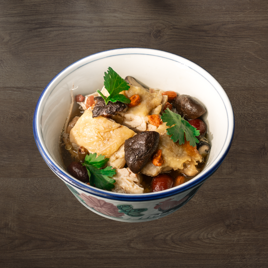 Steamed Herbal Chicken with Shitake Mushroom