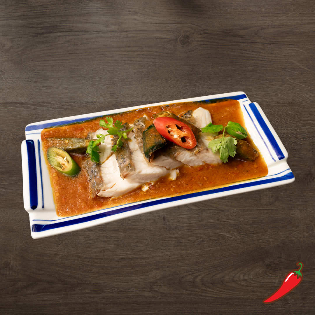 Steamed Barramundi with Nonya Assam Sauce