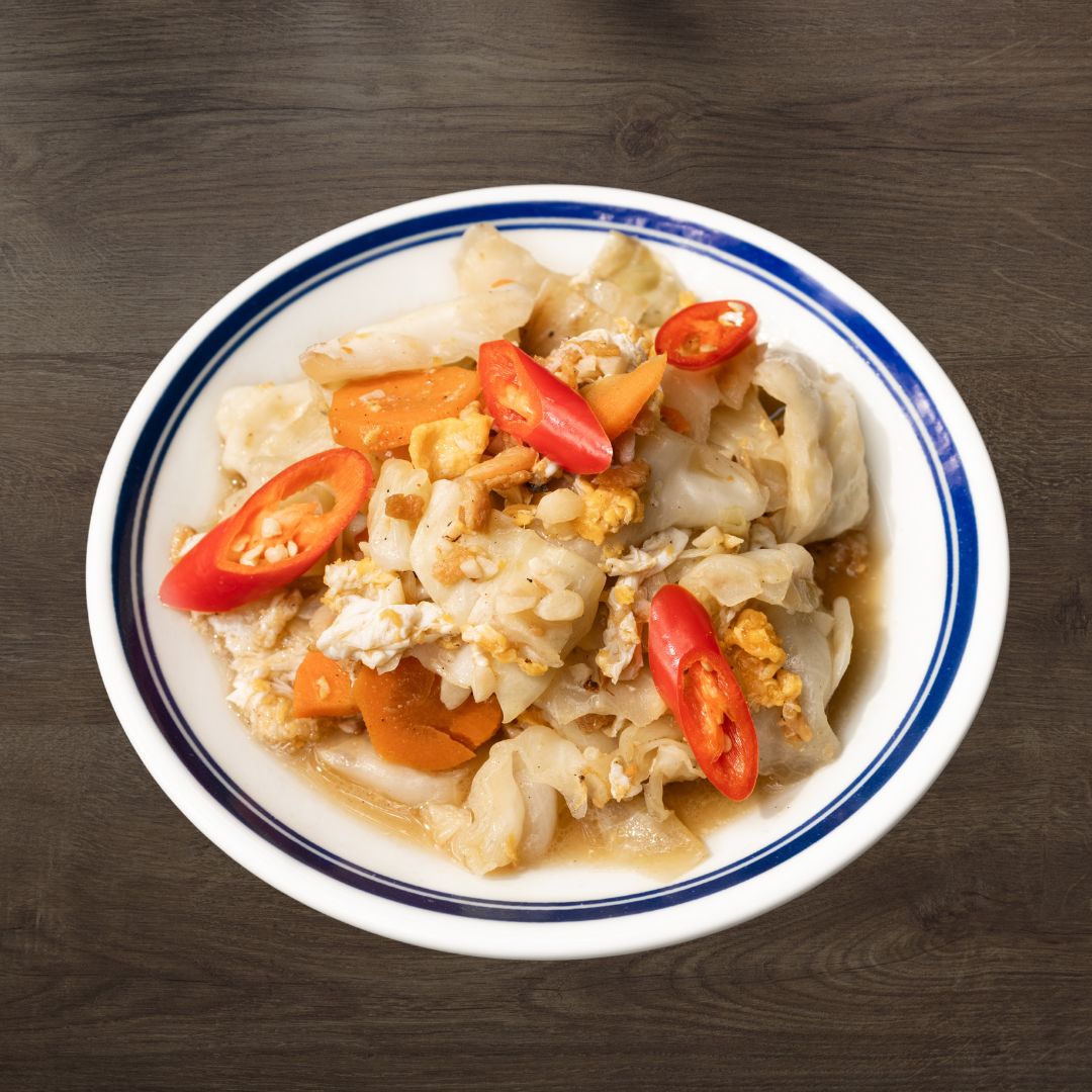 Stir Fried Cabbage with Eggs, Carrot & Dried Shrimp