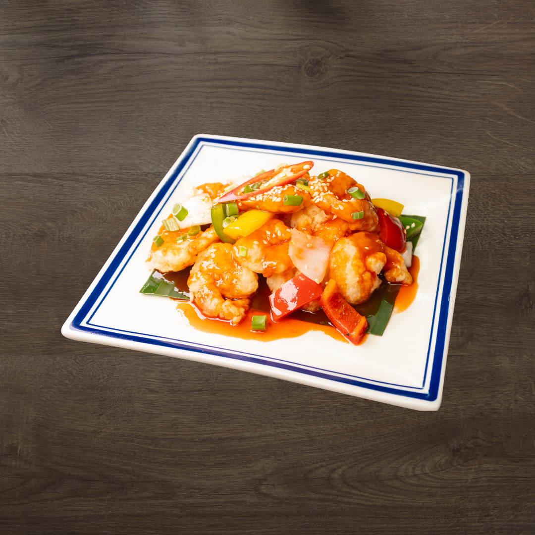 Sweet & Sour Prawn with Onion & Bell Peppers