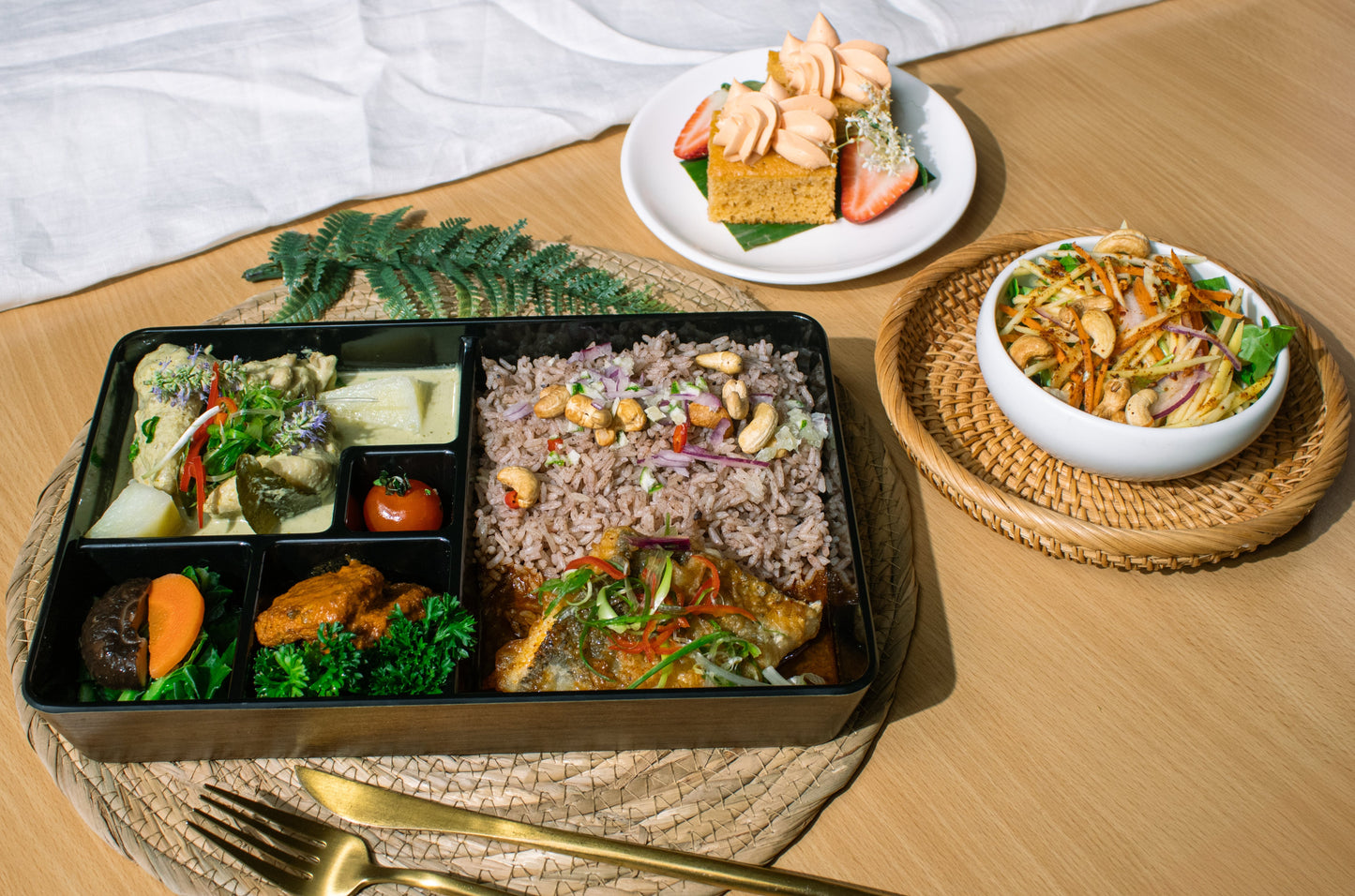 Lacquered Bento - Thai Selections Menu A